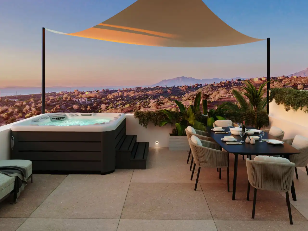 Terraza de Casa o chalet en venta en Marbella con Aire acondicionado, Calefacción y Jardín privado