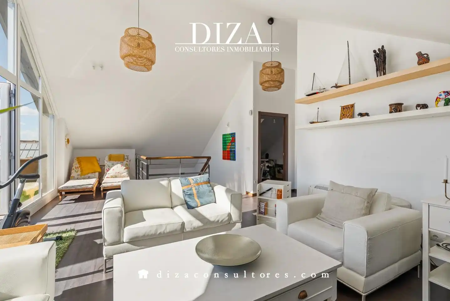 Sala de estar de Casa adosada en venta en Montecillo