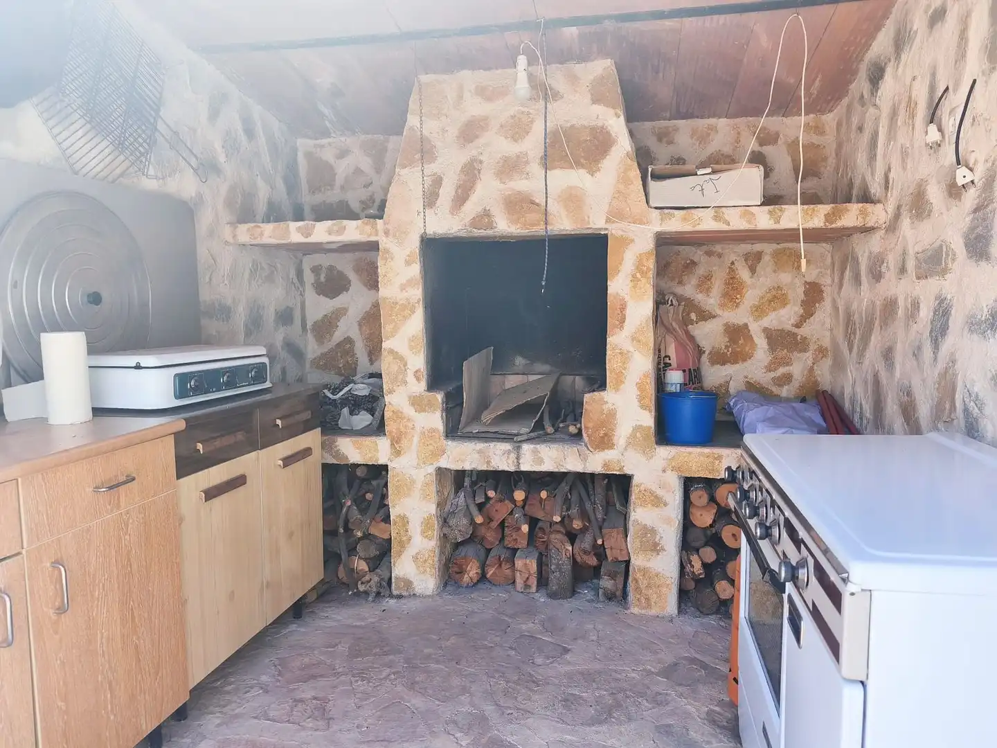 Cuina de Casa o xalet en venda en Brazatortas amb Aire condicionat, Calefacció i Jardí privat