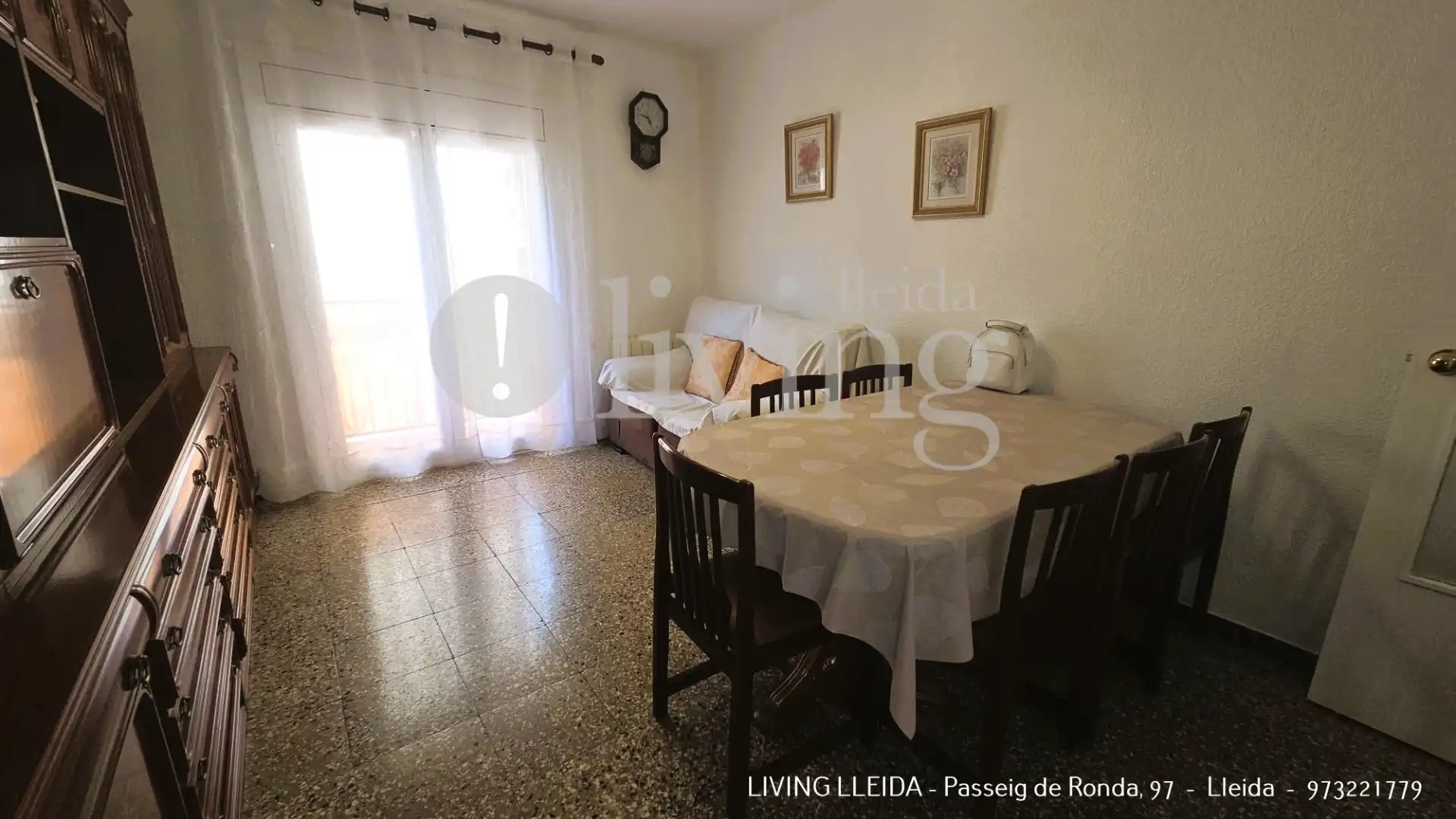 Living room of Flat for sale in Lleida  with Air Conditioner, Heating and Furnished