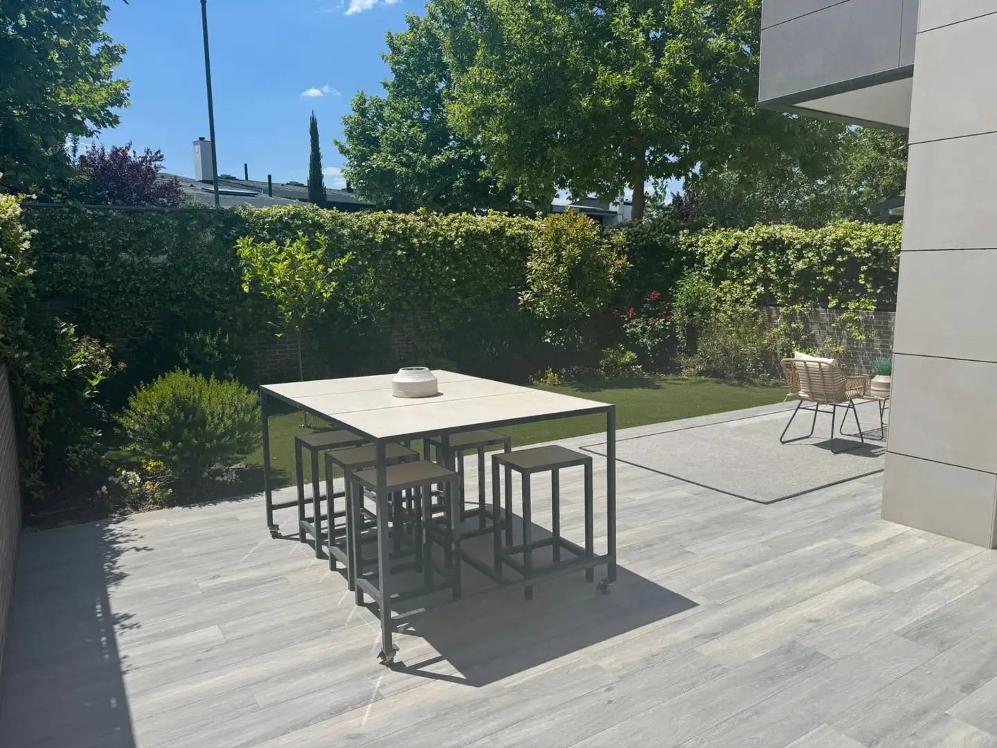 Terrassa de Casa adosada en venda en Boadilla del Monte amb Calefacció, Jardí privat i Terrassa