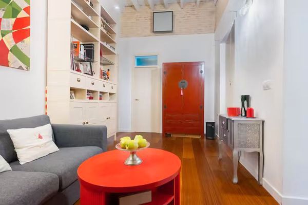 Sala d'estar de Apartament en venda en  Sevilla Capital amb Aire condicionat i Moblat