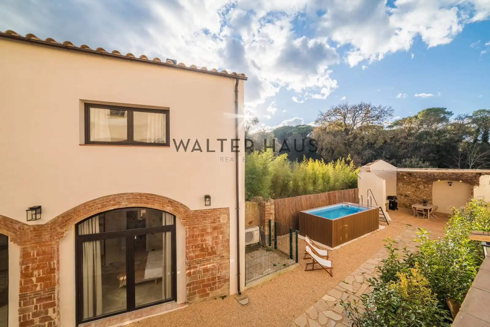Vista exterior de Finca rústica en venta en Santa Cristina d'Aro con Calefacción, Jardín privado y Parquet