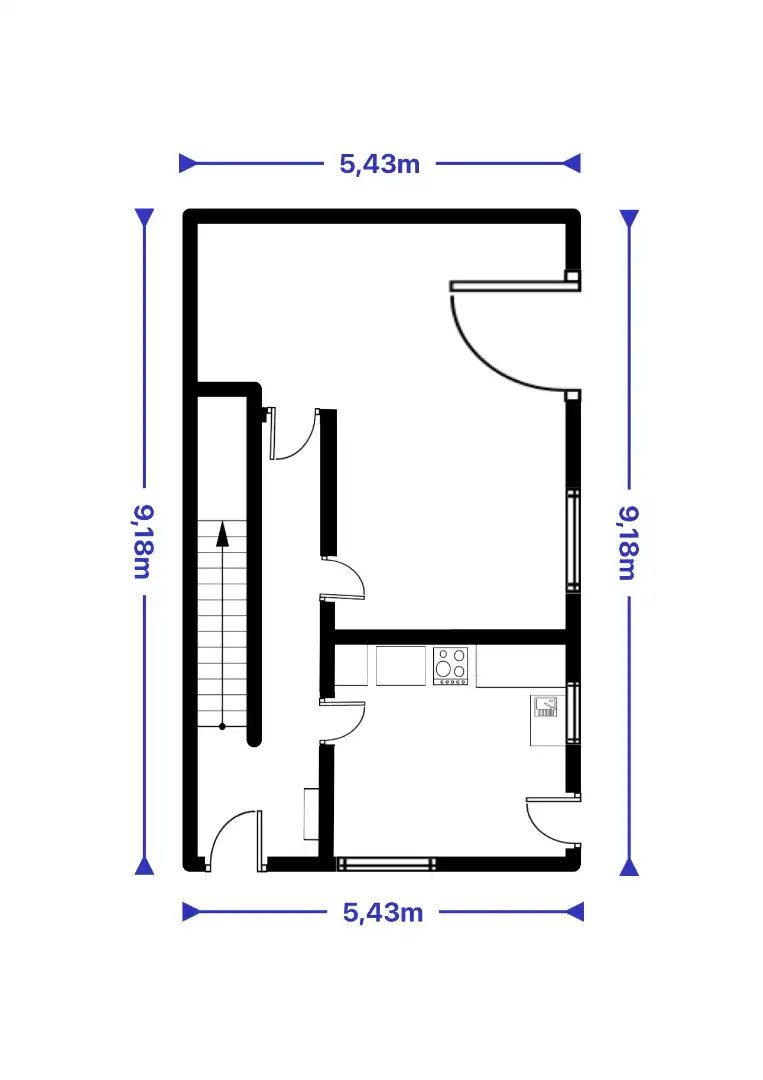 Einfamilien-Reihenhaus zur Miete in Doñinos de Salamanca mit Heizung, Privatgarten und Ofen