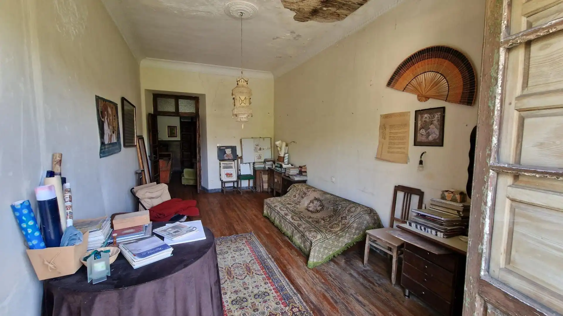 Sala d'estar de Finca rústica en venda en Lena amb Jardí privat, Terrassa i Balcó