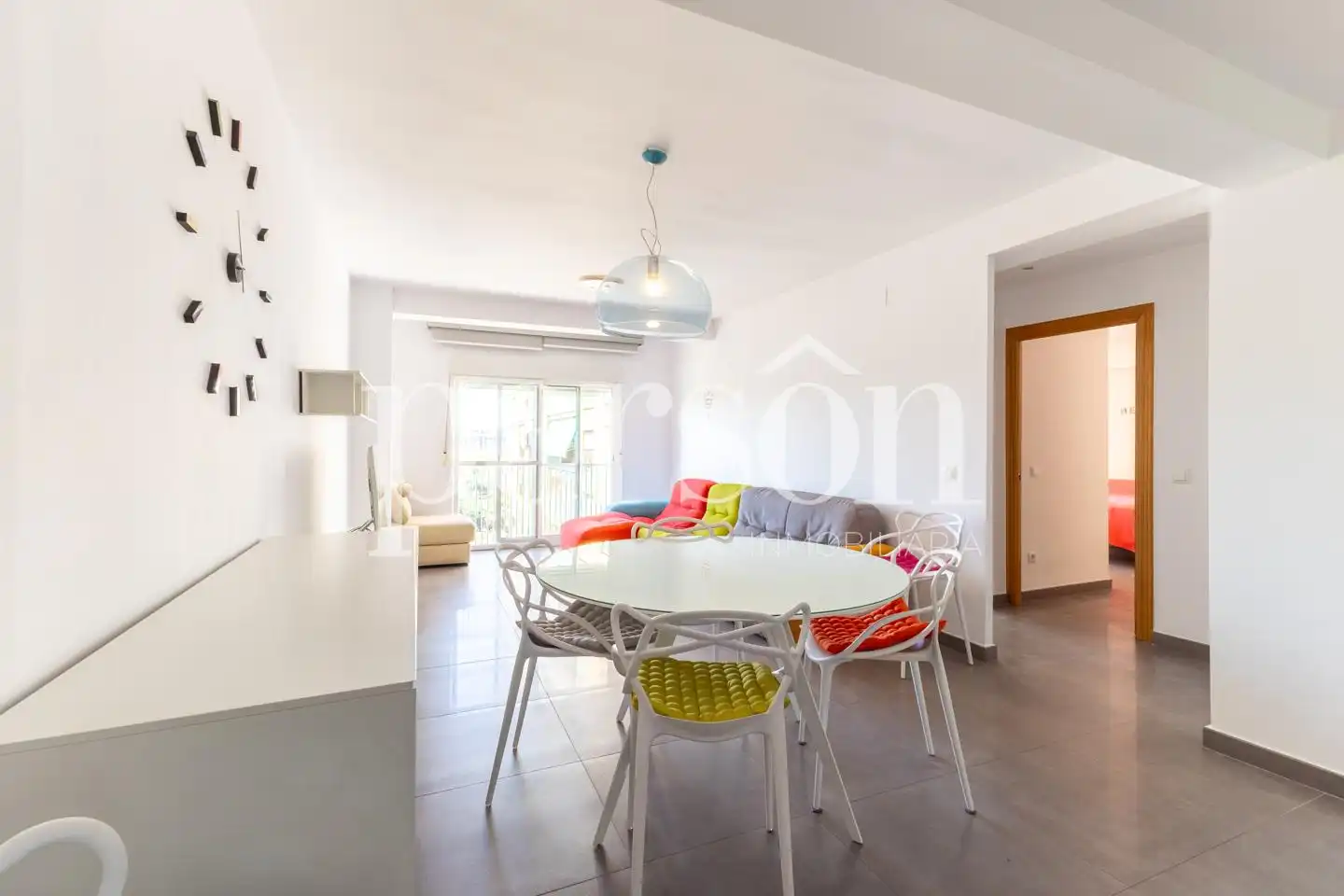 Sala de estar de Piso de alquiler en Valencia con Aire acondicionado, Amueblado y Balcón