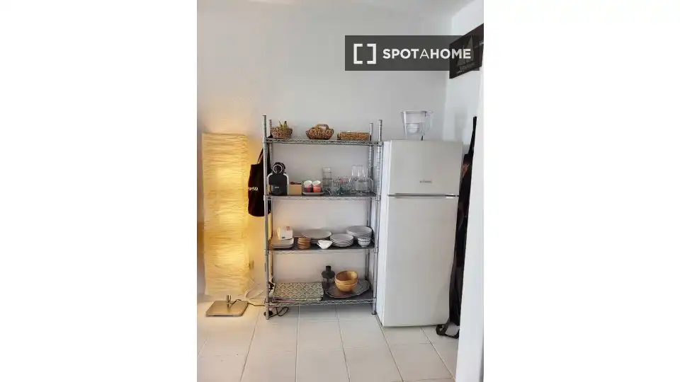 Cocina de Apartamento para compartir en Teguise con Aire acondicionado, Terraza y Amueblado