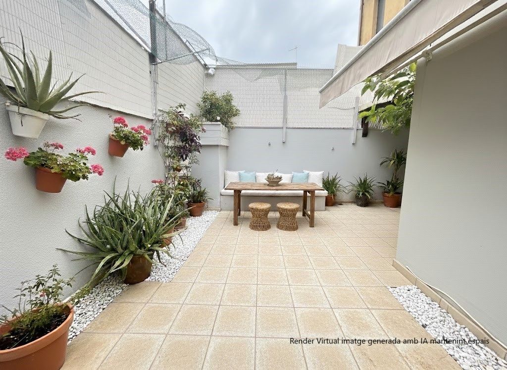 Terrassa de Dúplex en venda en Salt amb Aire condicionat, Calefacció i Jardí privat