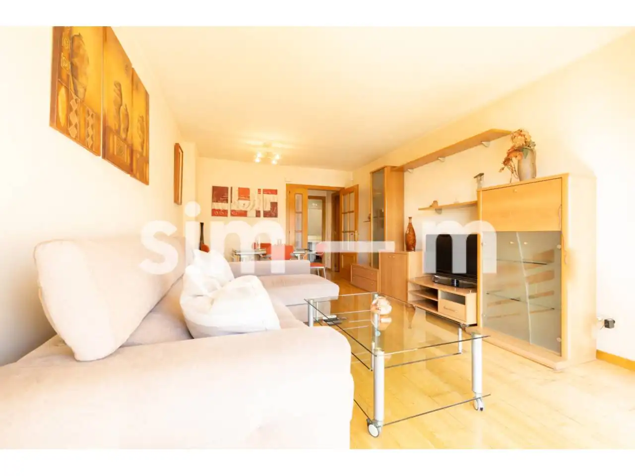Sala de estar de Piso en venta en Vic con Calefacción, Amueblado y Balcón
