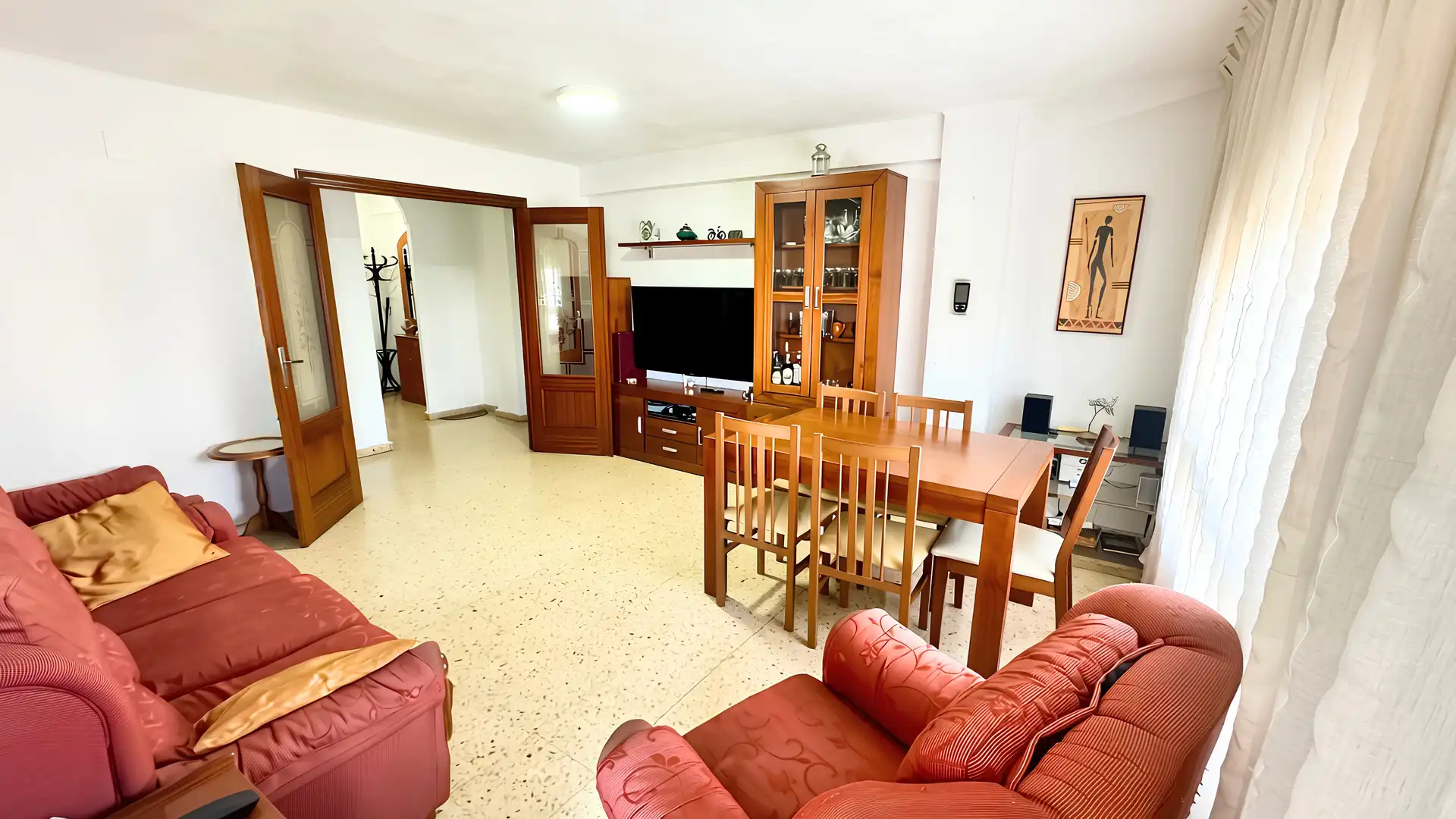 Sala de estar de Piso en venta en Valencia con Aire acondicionado y Amueblado