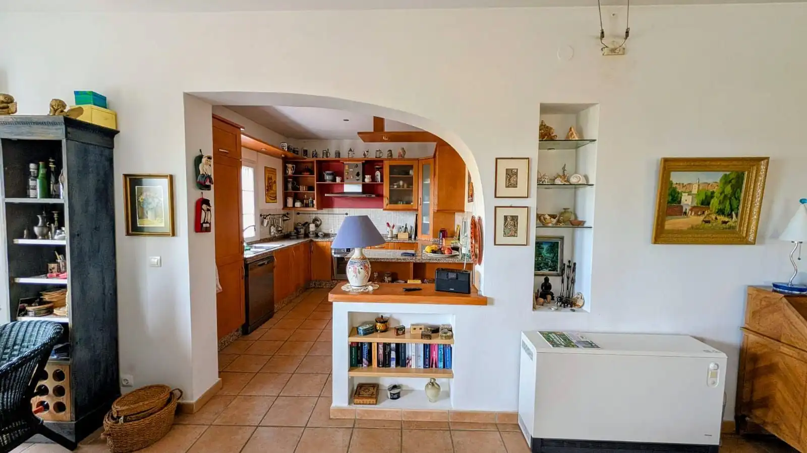 Cocina de Casa o chalet en venta en Cómpeta con Jardín privado