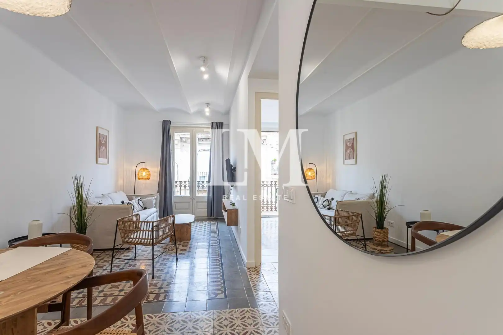Sala d'estar de Apartament de lloguer en Barcelona amb Aire condicionat, Calefacció i Moblat