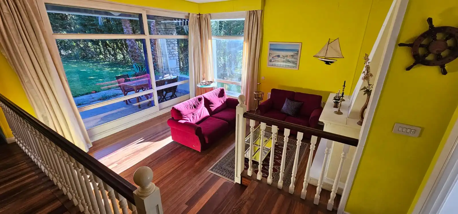 Sala d'estar de Casa o xalet en venda en Plentzia amb Calefacció, Jardí privat i Parquet