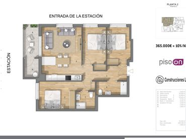 Appartamento con balcone in vendita a Sabino Arana Kalea 32
