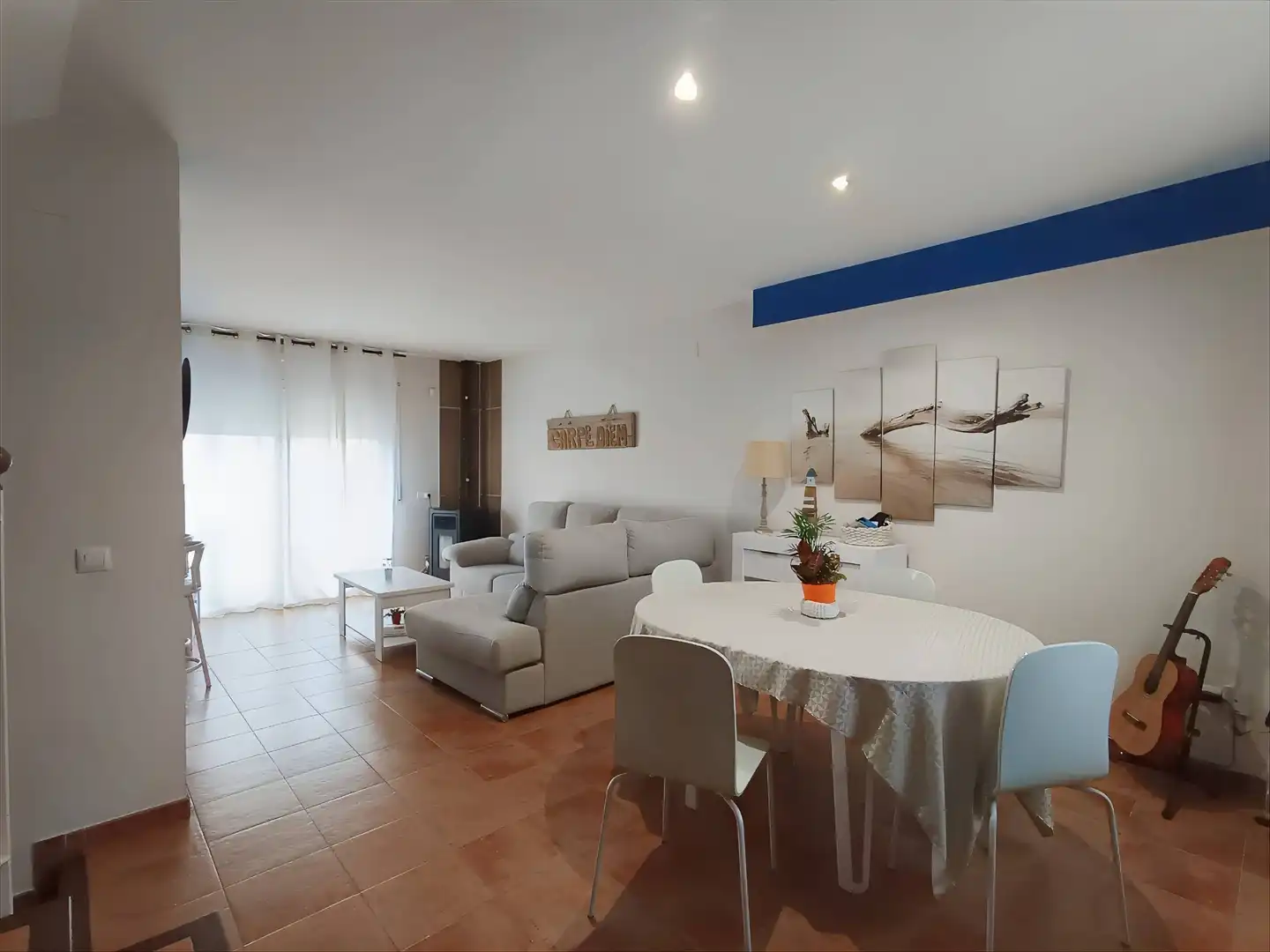 Living room of Houses for sale in Sant Pere Pescador  with Air Conditioner, Terrace and Furnished