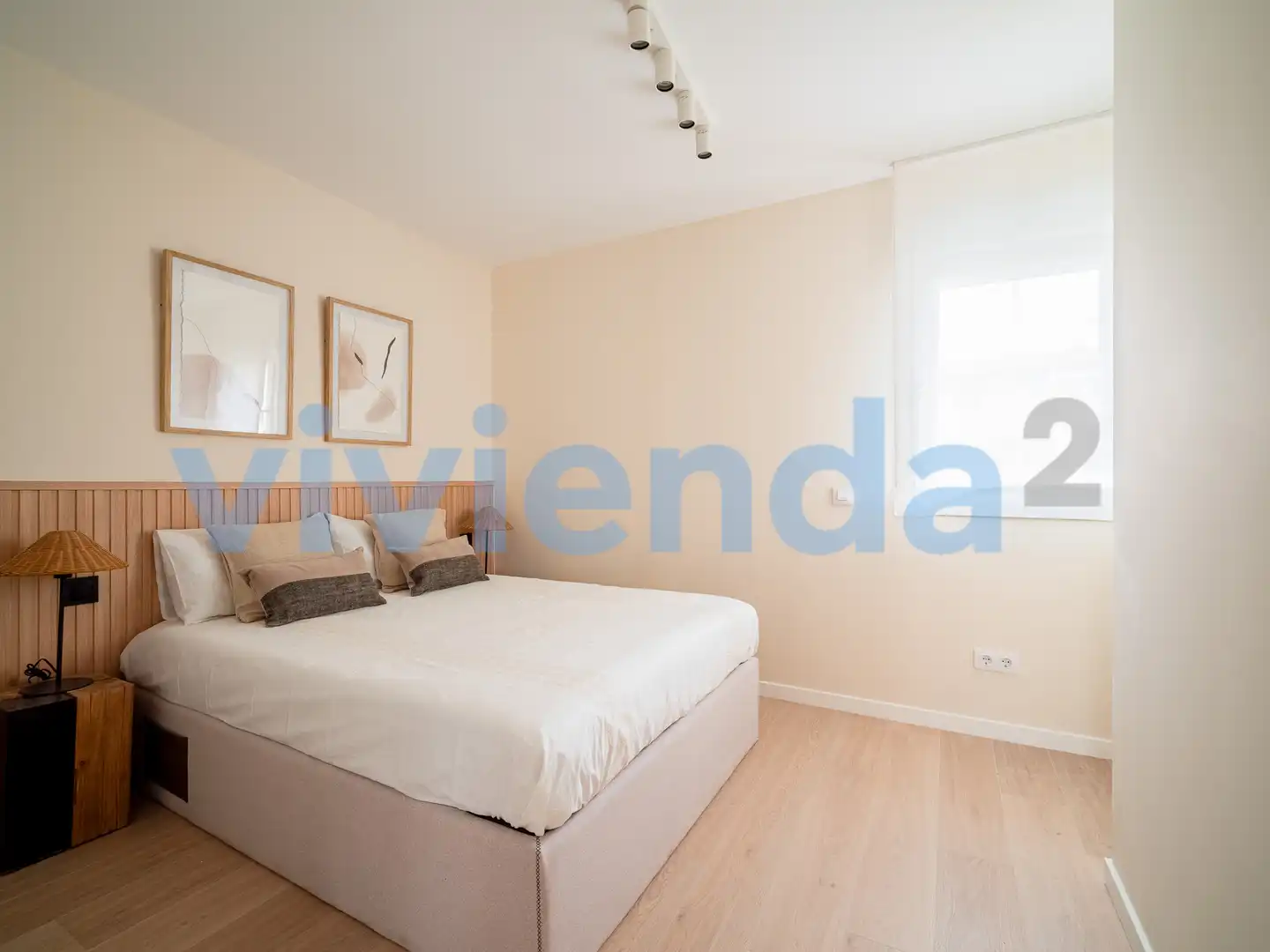 Schlafzimmer von Wohnung zur Miete in Madrid mit Klimaanlage, Heizung und Terrasse