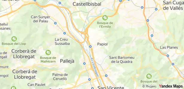 Vista exterior de Garatge en venda en El Papiol