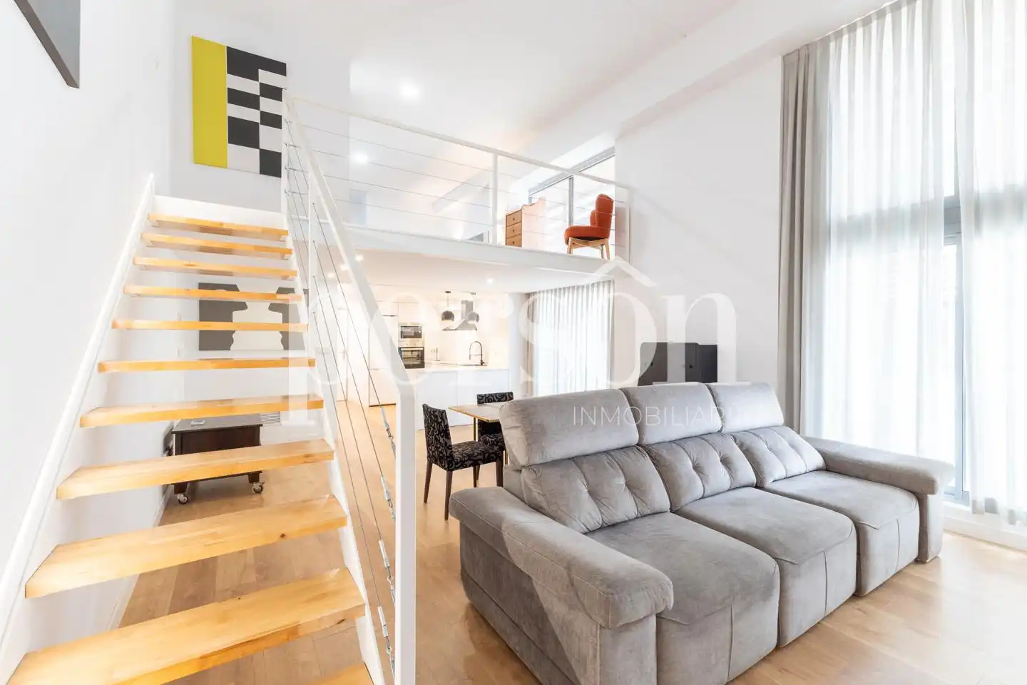 Sala de estar de Loft de alquiler en Xirivella con Aire acondicionado y Amueblado