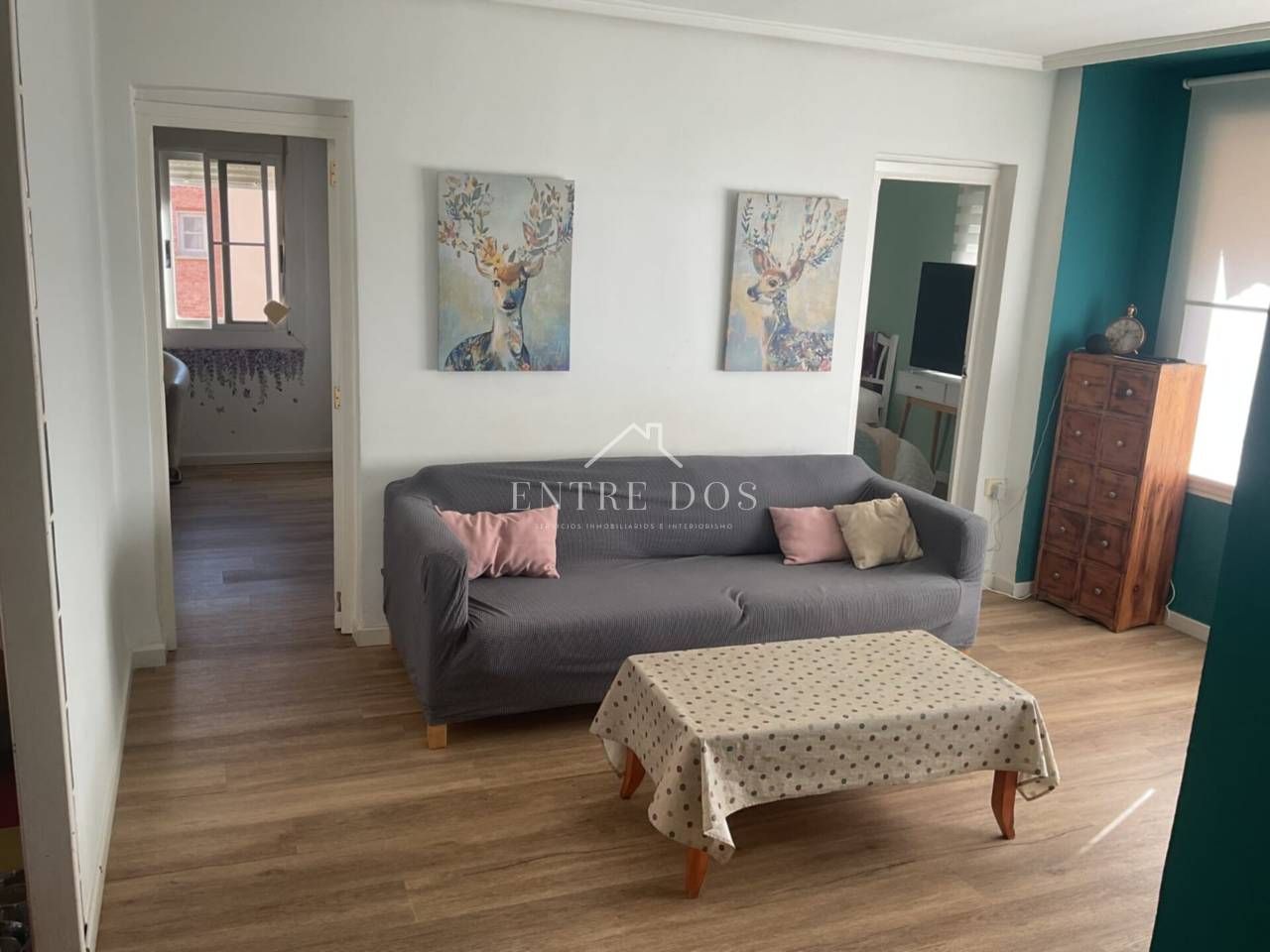 Sala d'estar de Apartament en venda en Castellón de la Plana / Castelló de la Plana amb Aire condicionat, Calefacció i Moblat