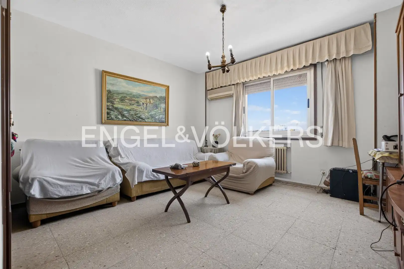 Sala de estar de Piso en venta en Sevilla con Aire acondicionado, Calefacción y Parquet