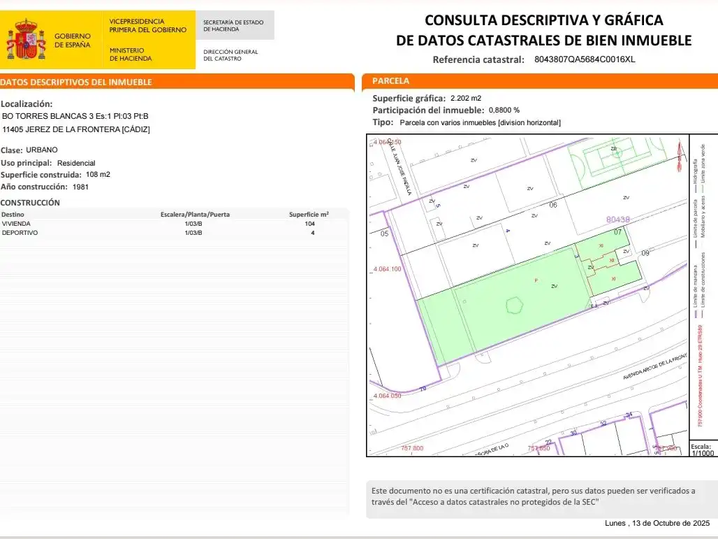Wohnung mit Garten zum Verkauf in Avenida Arcos de la Frontera 4, imagen 17