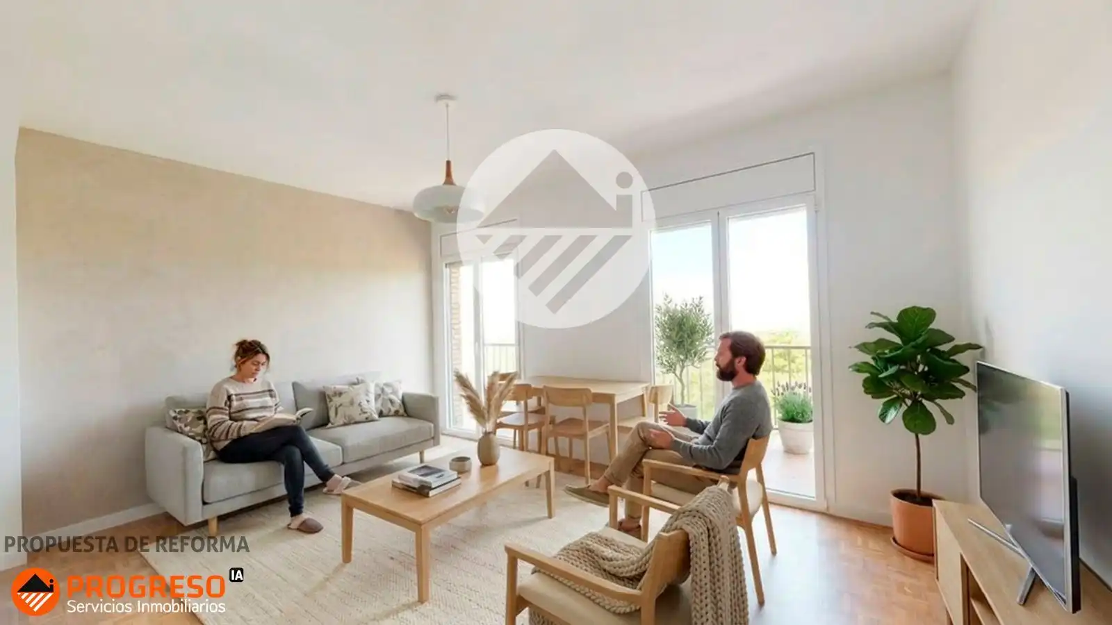 Living room of Flat for sale in Madrid  with Terrace, Oven and Balcony