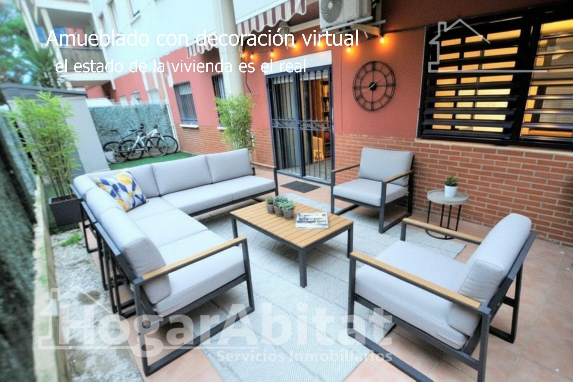 Terraza de Piso en venta en Riba-roja de Túria con Parquet, Terraza y Piscina comunitaria