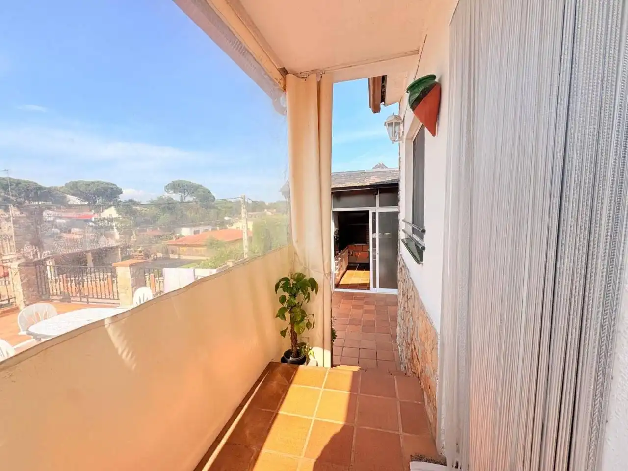 Balcony of Houses for sale in Caldes de Malavella  with Air Conditioner, Heating and Private garden