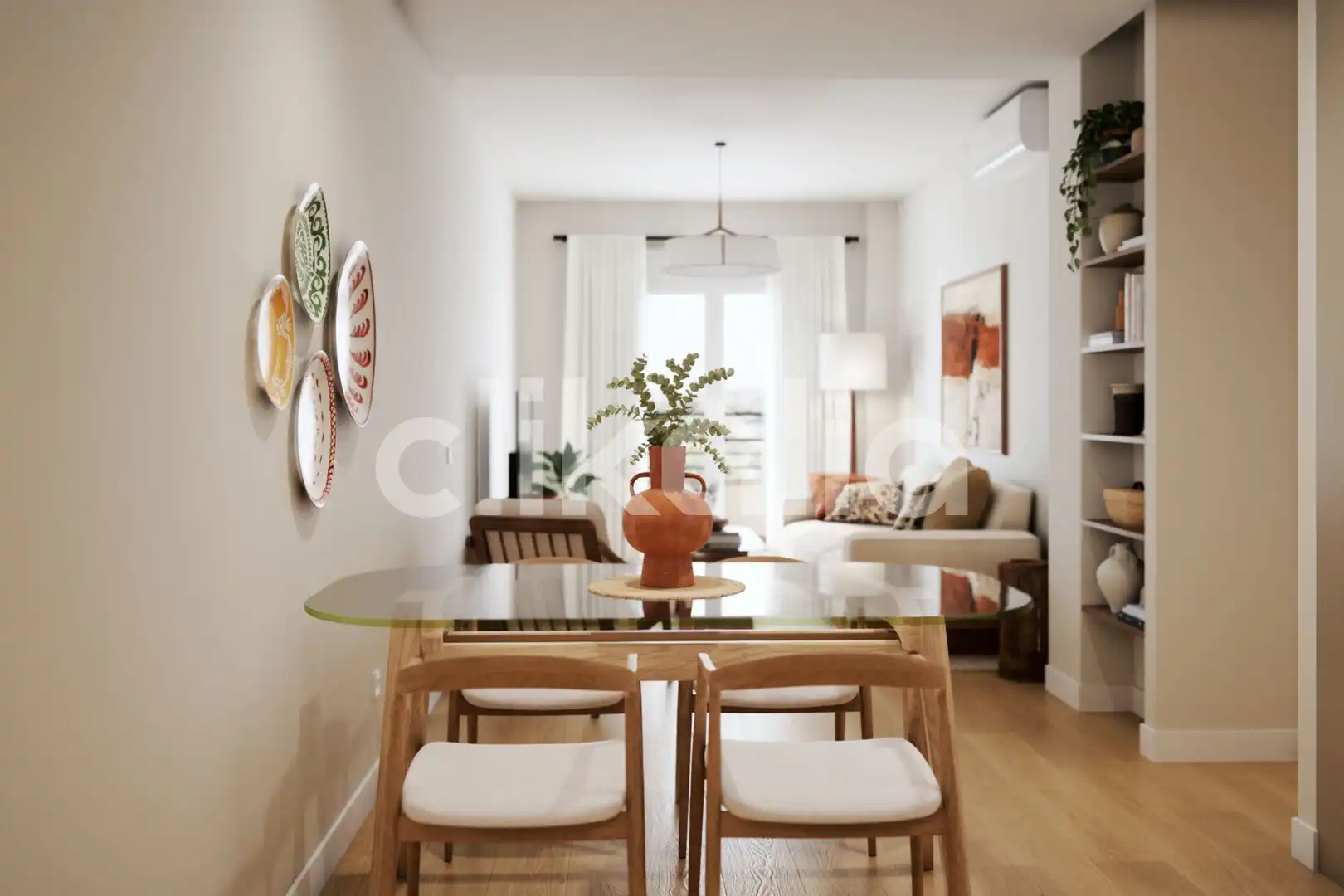 Living room of Flat for sale in Sevilla  with Air Conditioner, Terrace and Balcony