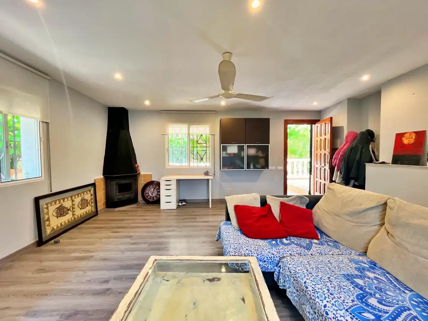 Wohnzimmer von Haus oder Chalet zum Verkauf in Roquetes mit Klimaanlage, Heizung und Privatgarten