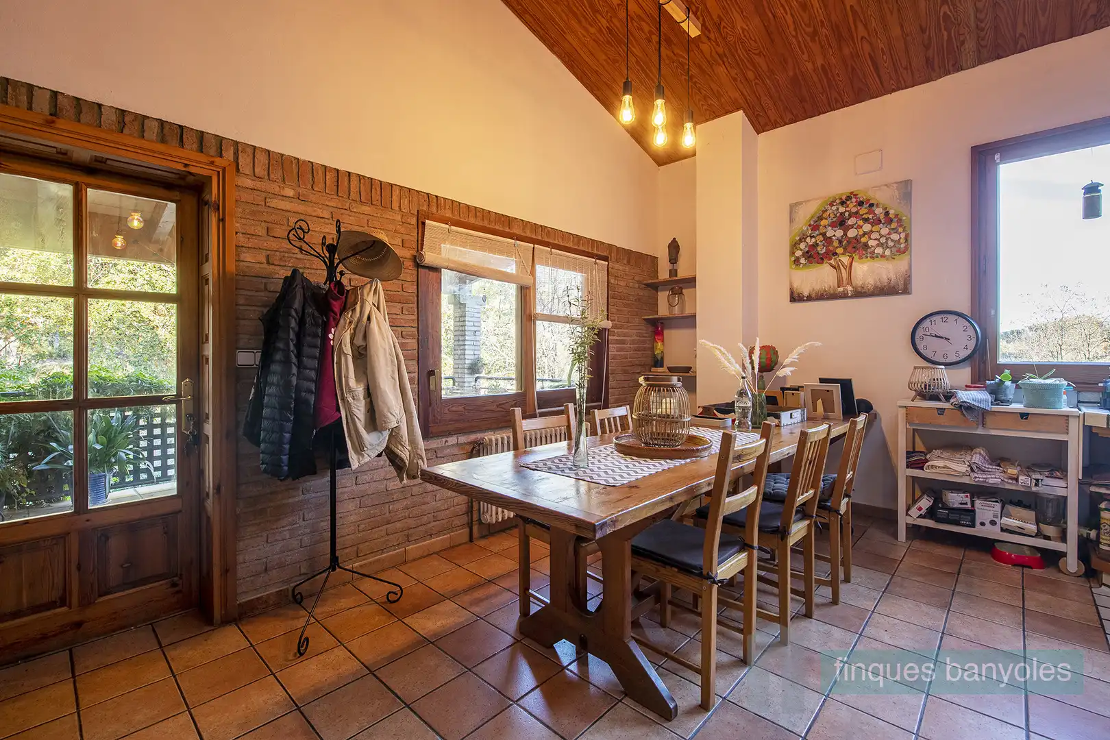 Dining room of Country homes for sale in Porqueres  with Heating, Private garden and Terrace