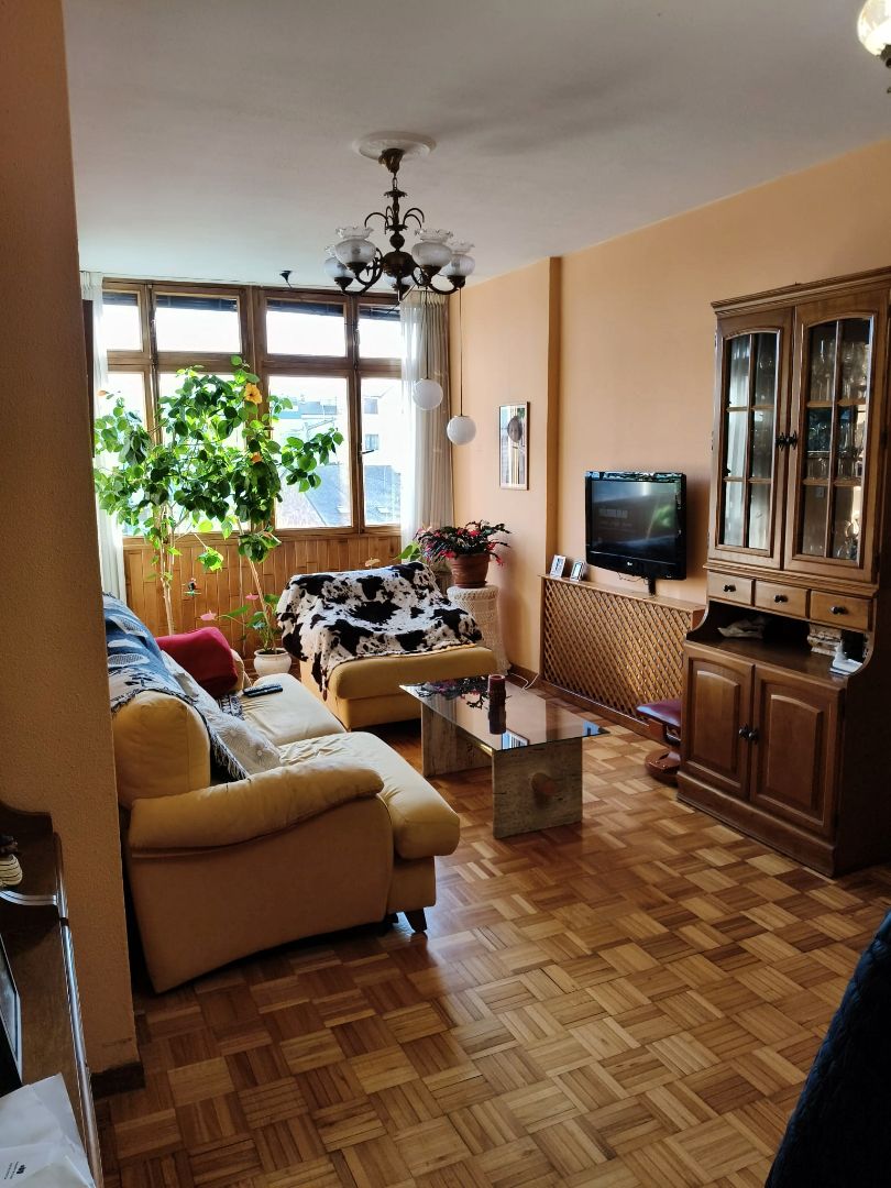 Living room of Flat for sale in Lugo Capital  with Terrace, Storage room and Furnished