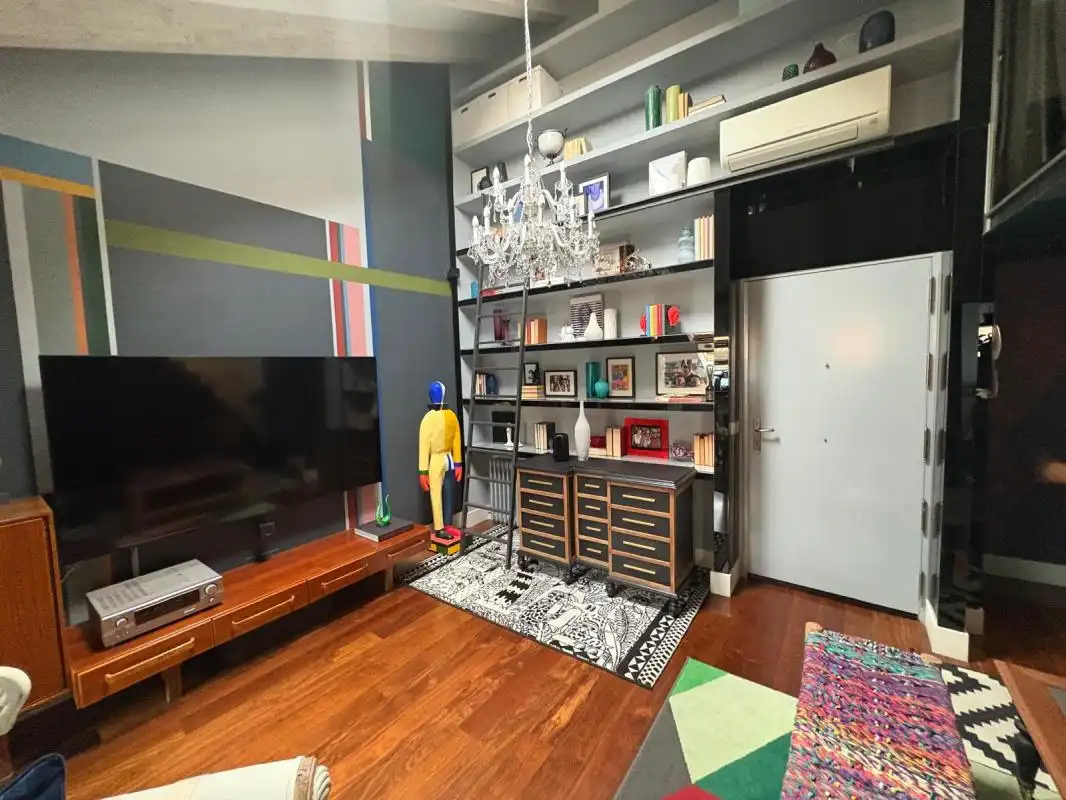 Wohnzimmer von Maisonette zum Verkauf in Madrid mit Klimaanlage und Heizung