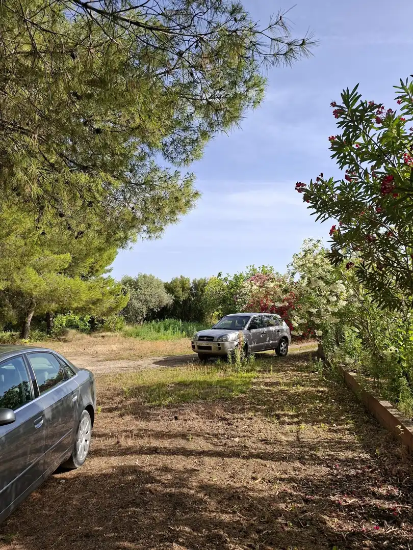 Parking of Country homes for sale in Caspe  with Private garden, Swimming Pool and Furnished