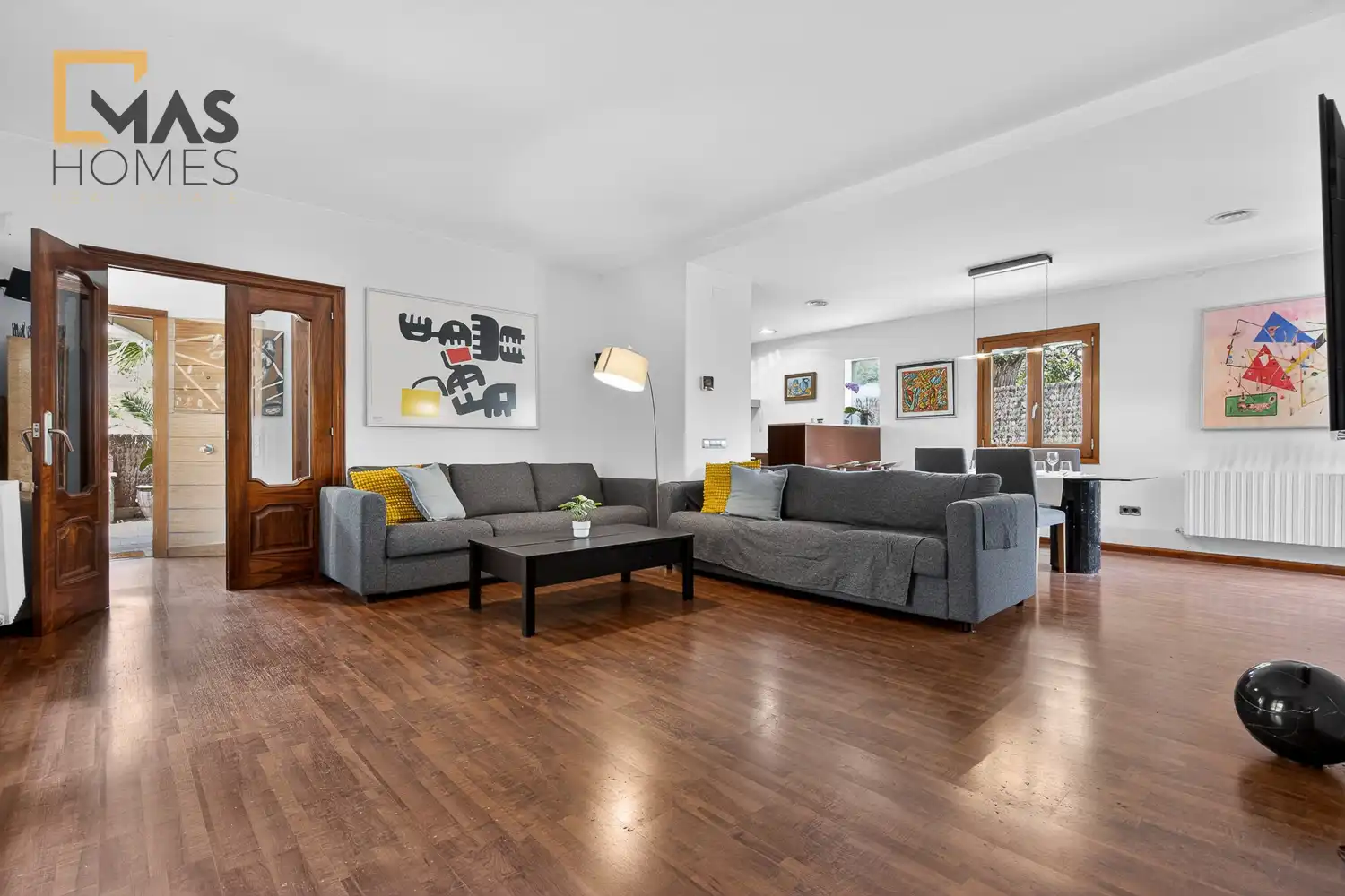 Sala de estar de Casa o chalet en venta en Parets del Vallès con Aire acondicionado, Calefacción y Jardín privado