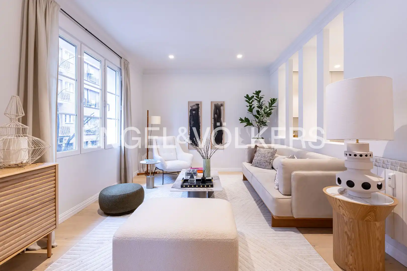 Wohnzimmer von Wohnung zum Verkauf in Madrid mit Klimaanlage und Heizung