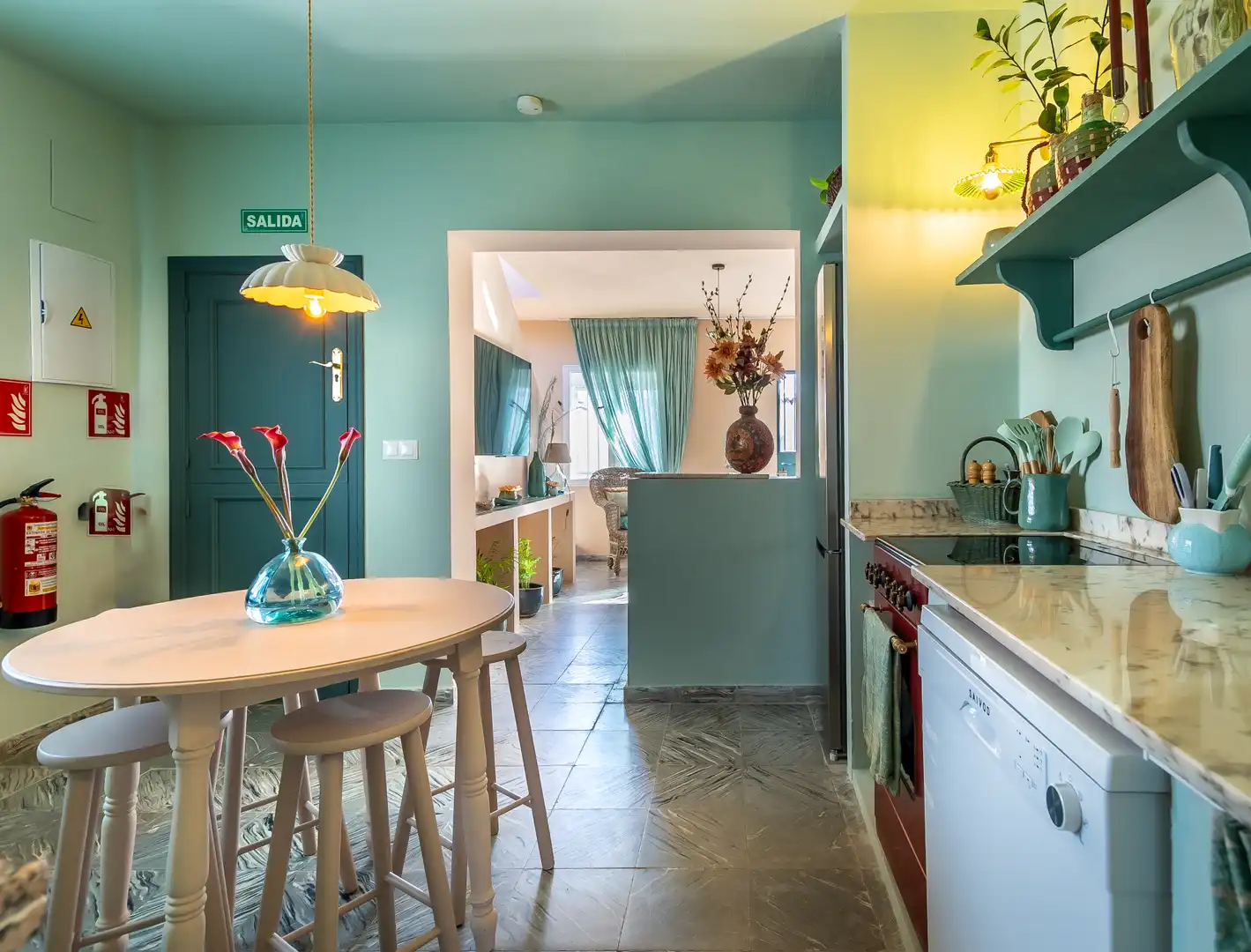 Kitchen of Detached homes for sale in Marbella  with Air Conditioner, Terrace and Storage room