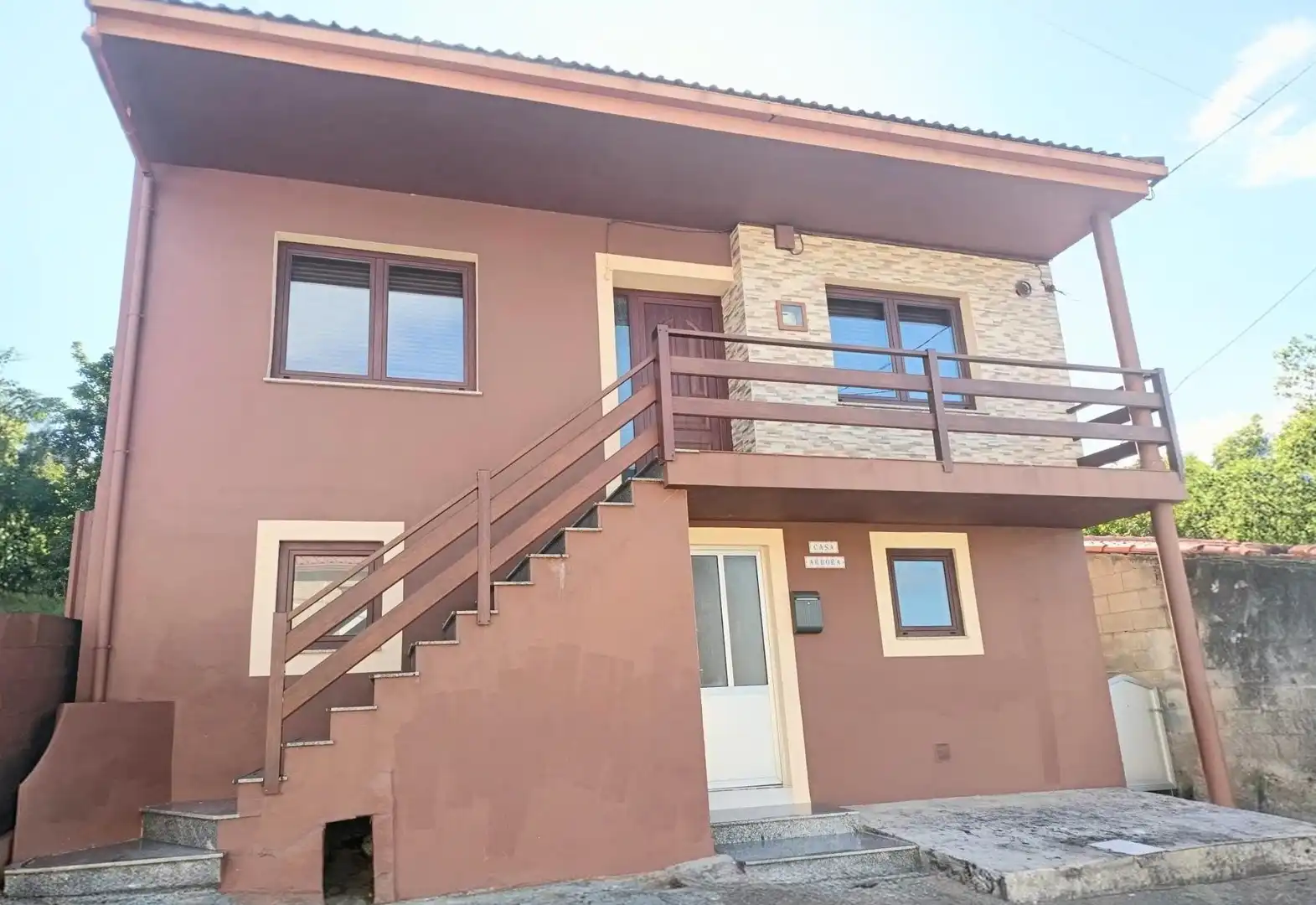 Vista exterior de Casa o chalet en venta en Carnota con Balcón