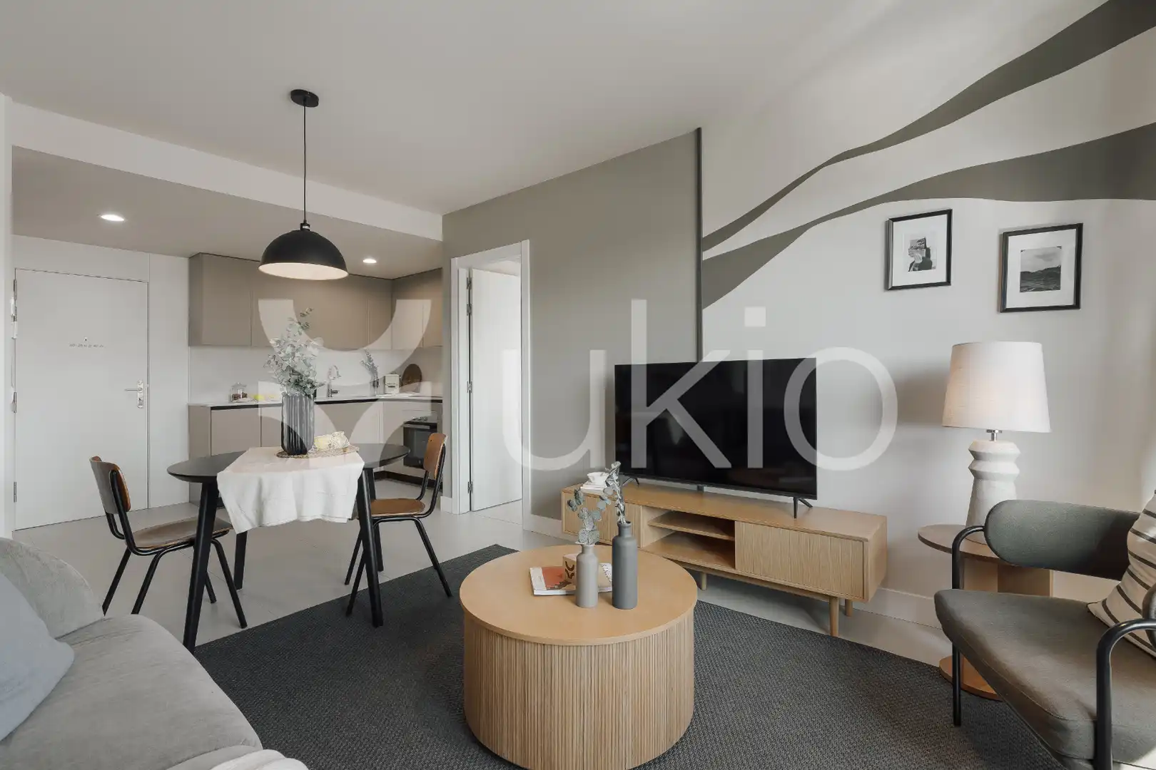 Sala d'estar de Apartament de lloguer en Madrid amb Aire condicionat, Calefacció i Moblat