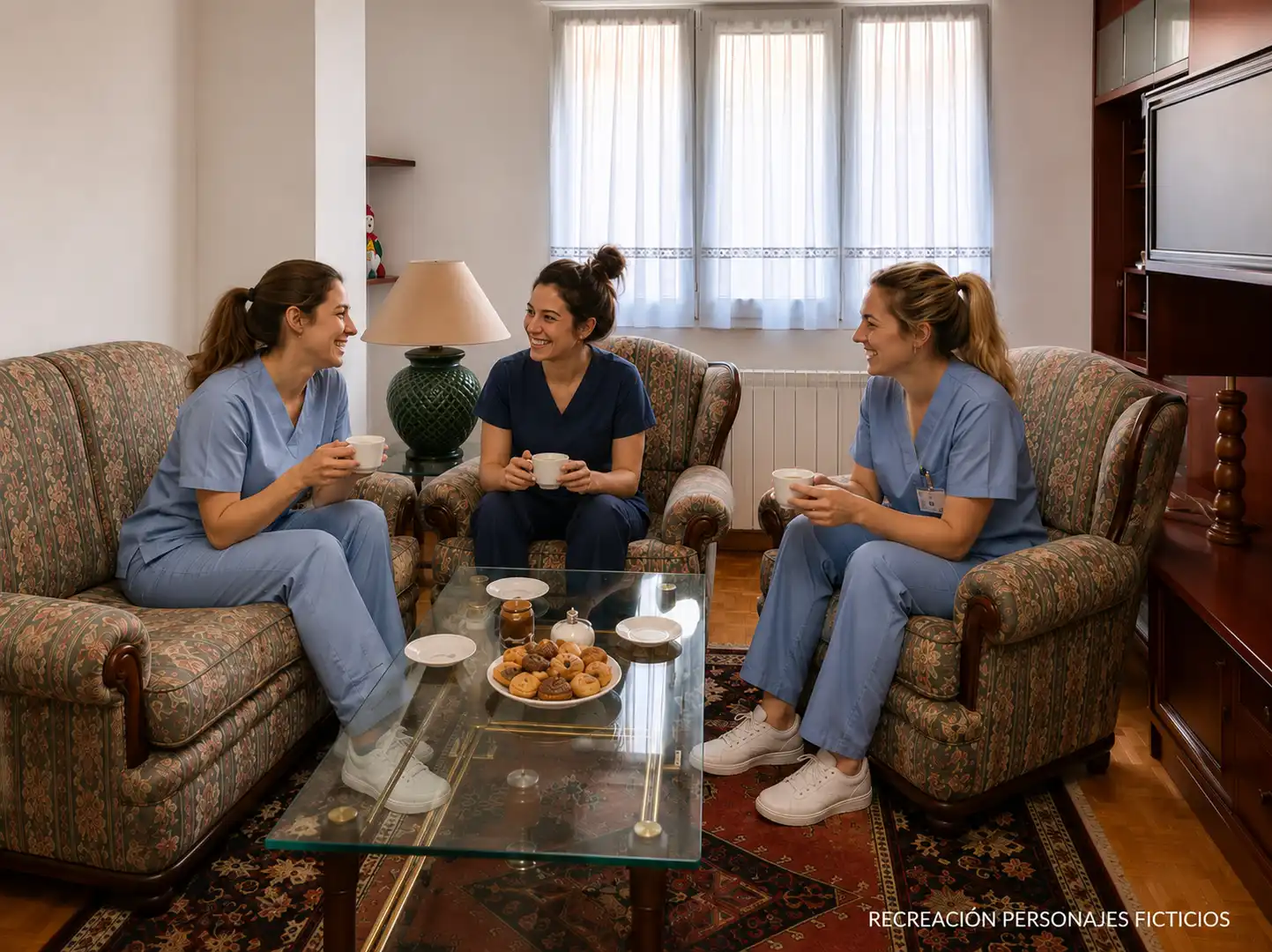 Wohnzimmer von Wohnung zur Miete in Santander mit Heizung, Terrasse und Möbliert