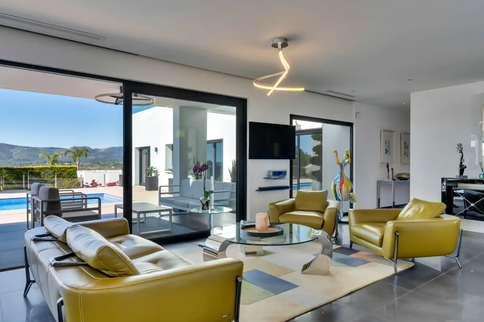 Sala d'estar de Casa o xalet en venda en Jávea / Xàbia amb Aire condicionat, Calefacció i Jardí privat