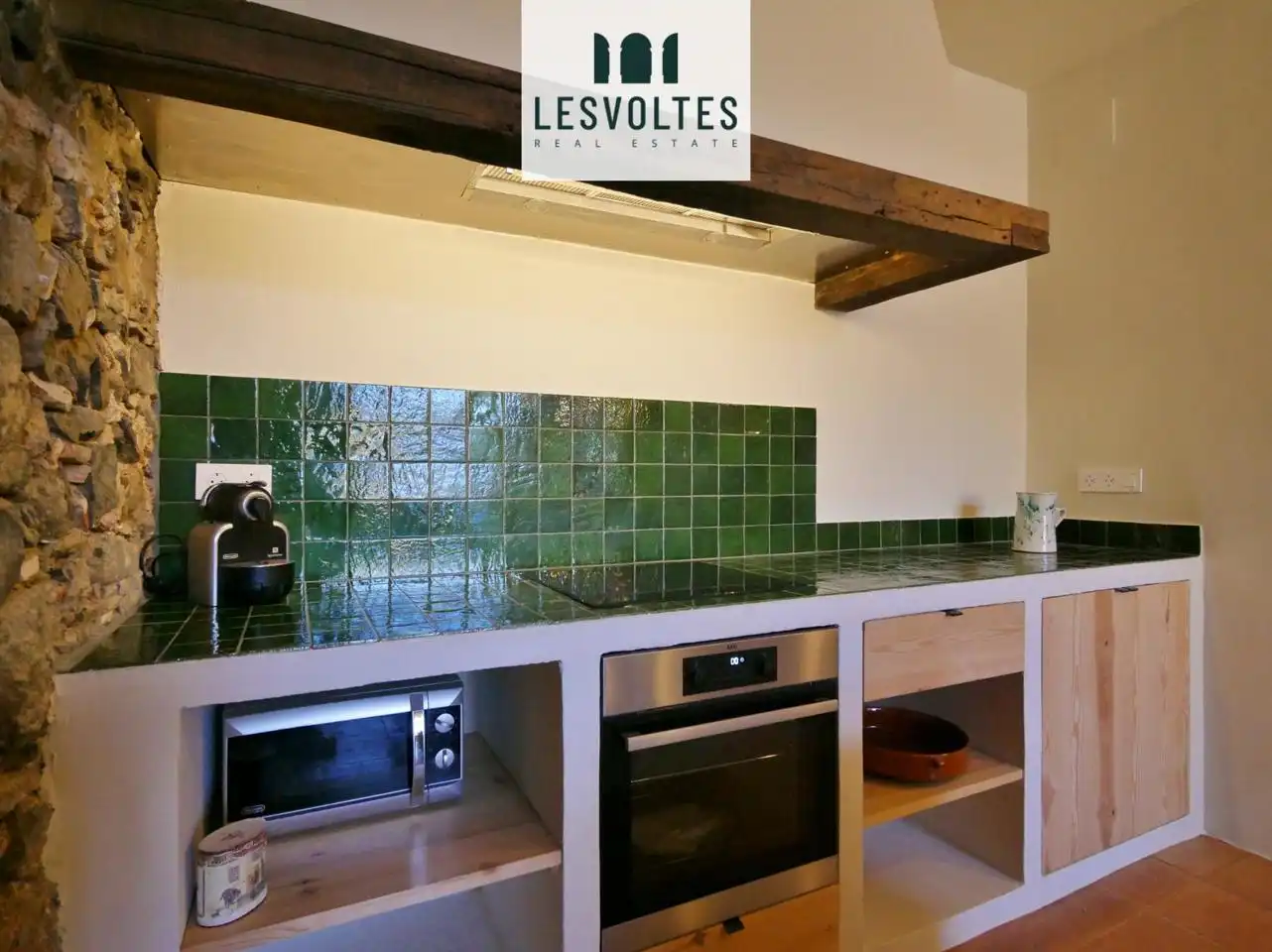 Cocina de Casa o chalet de alquiler en Rupià con Aire acondicionado, Calefacción y Jardín privado