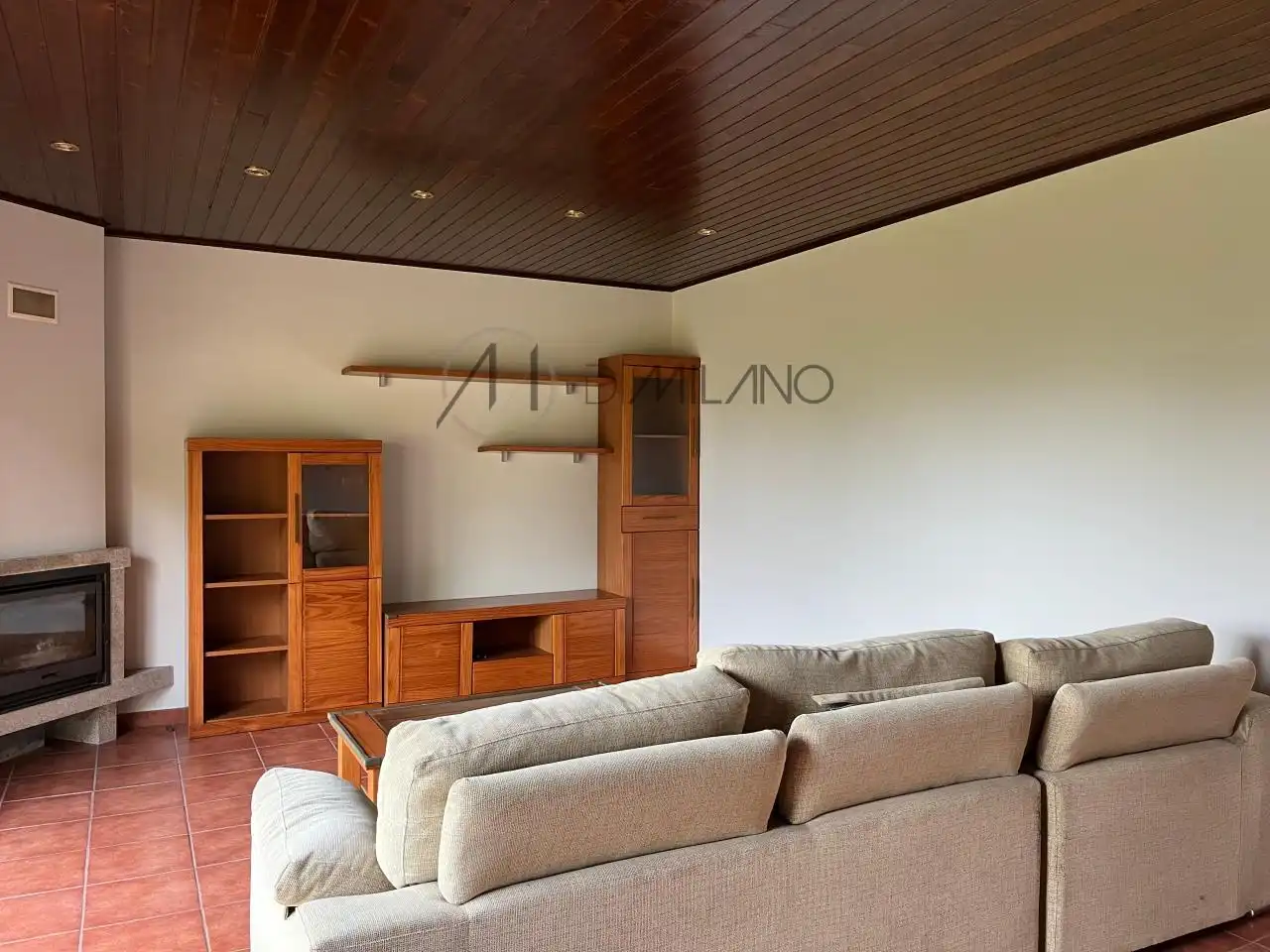 Sala de estar de Casa o chalet en venta en Cangas  con Calefacción, Jardín privado y Terraza
