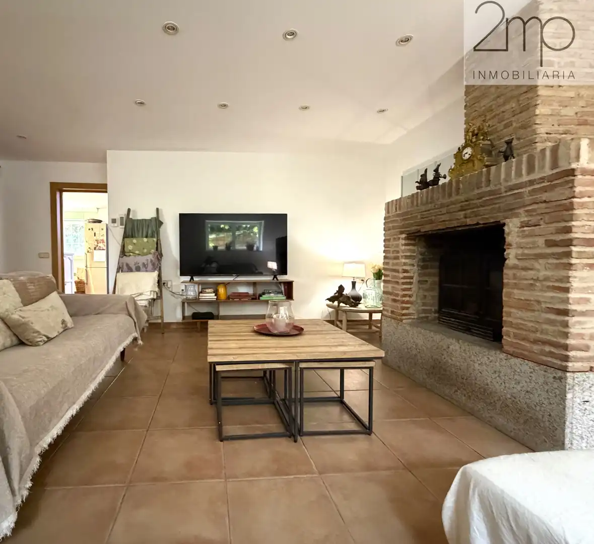 Wohnzimmer von Haus oder Chalet zur Miete in Manzanares El Real mit Heizung, Privatgarten und Parkett