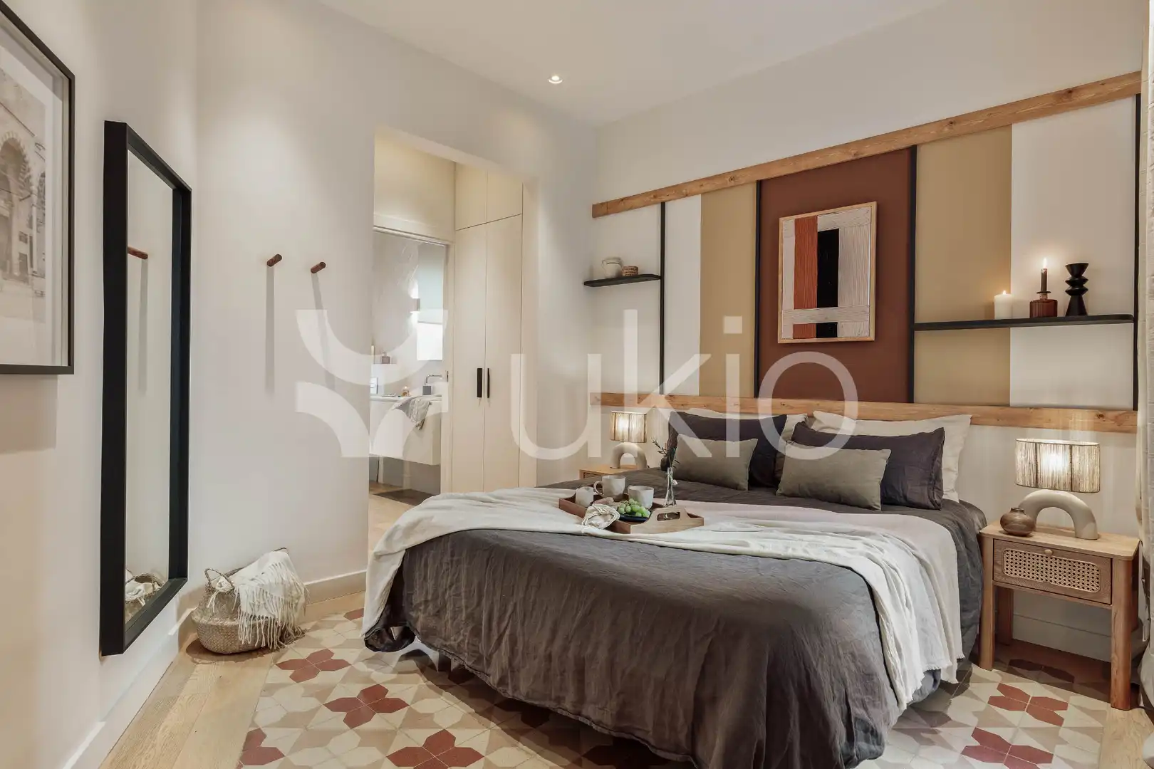 Habitación de Apartamento de alquiler en Barcelona con Aire acondicionado, Calefacción y Amueblado
