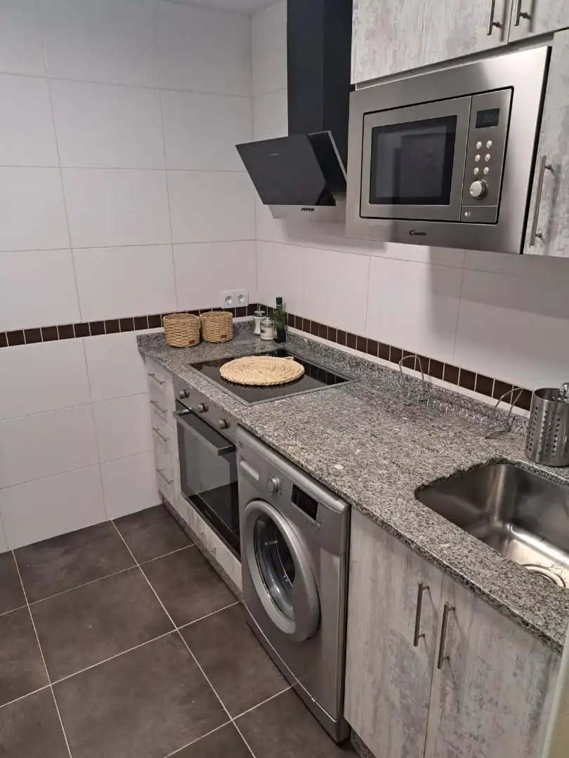Kitchen of Flat for sale in Foz  with Heating, Storage room and Furnished
