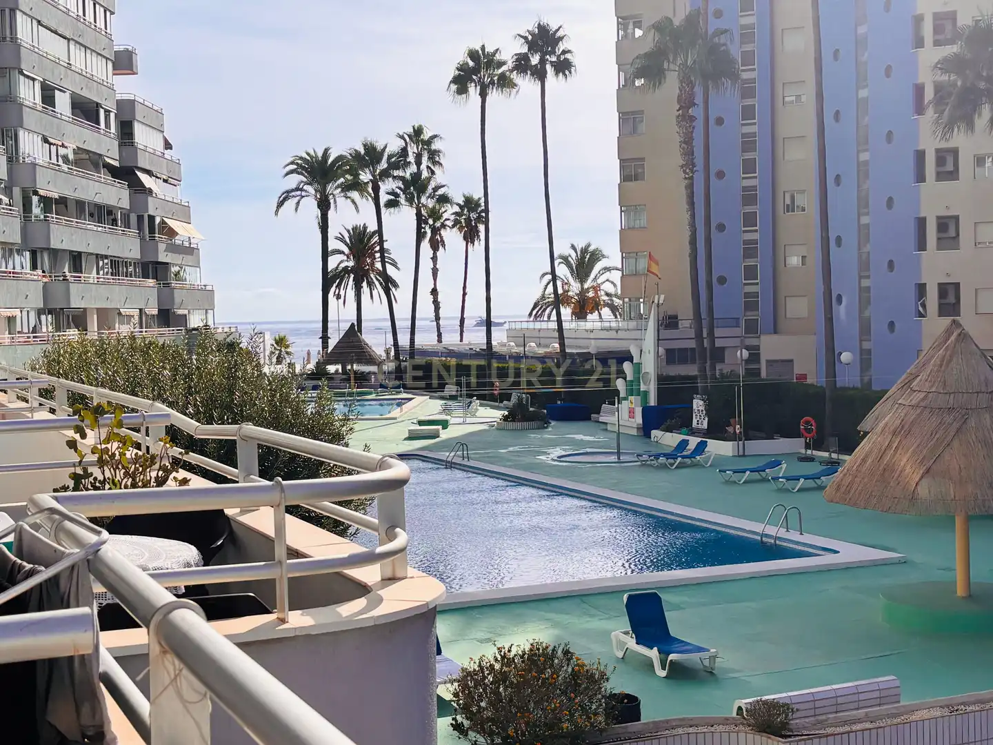 Piscina de Apartamento de alquiler en Calpe / Calp con Aire acondicionado, Lavadora y Microondas