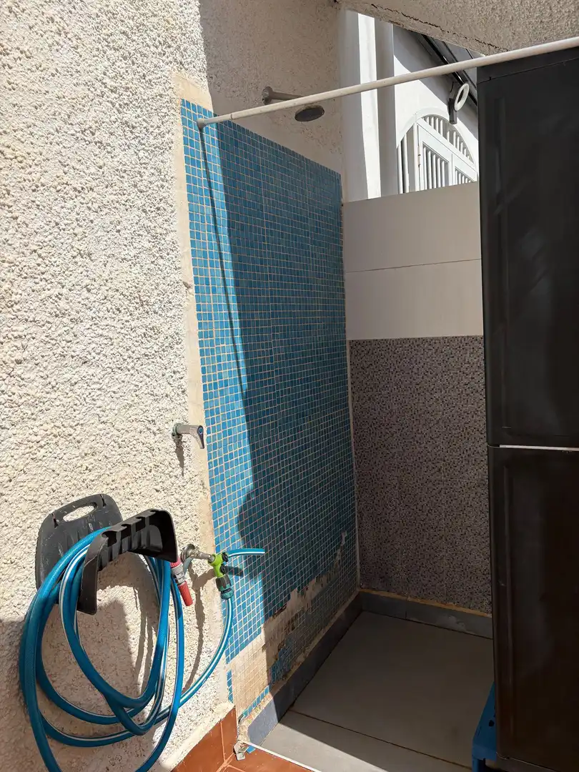 Piscina de Casa adosada de lloguer en Pilar de la Horadada amb Aire condicionat, Calefacció i Moblat