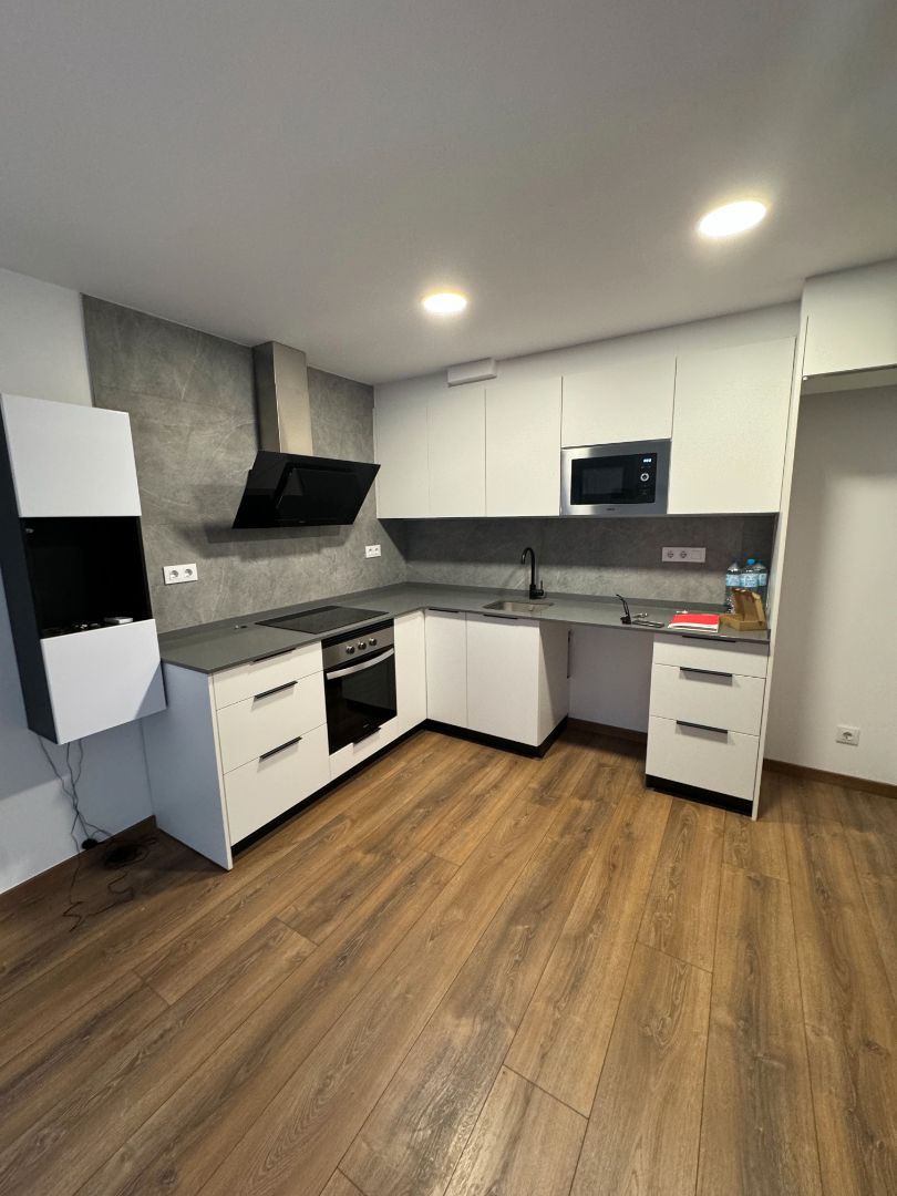 Kitchen of Flat for sale in Badalona  with Air Conditioner and Terrace