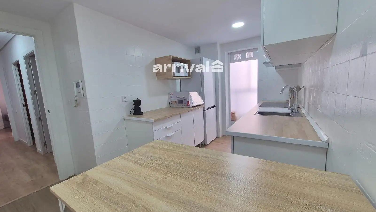 Küche von Wohnung zur untervermieten in Valencia mit Heizung, Terrasse und Möbliert